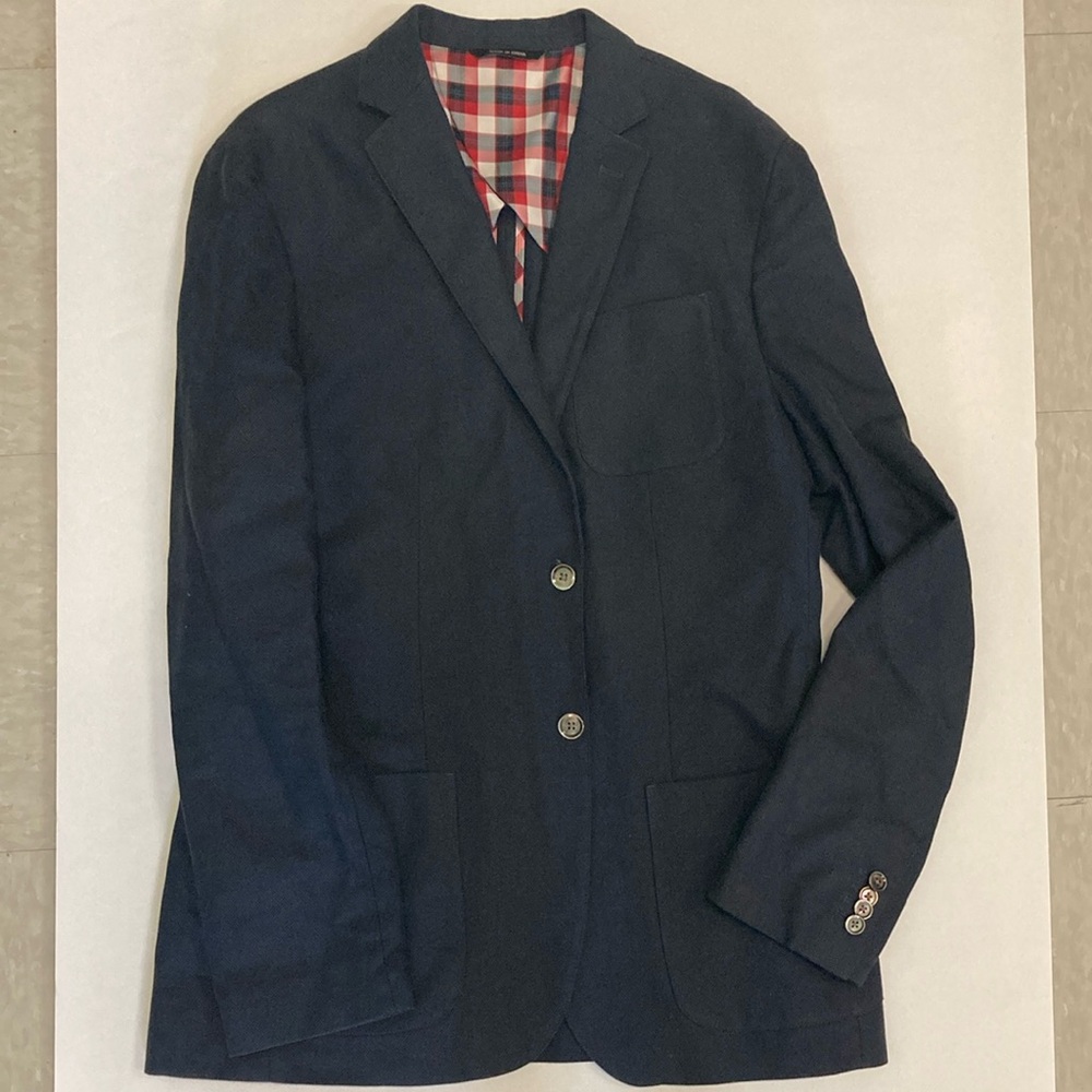 Banana Republic Navy Cotton Blazer 42L